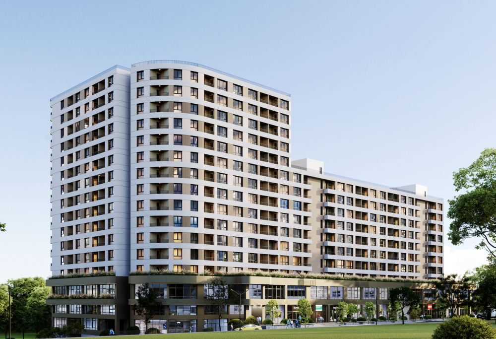 Slika projekta - Luksuzan stambeni kompleks visoke spratnosti u blizini Ča...